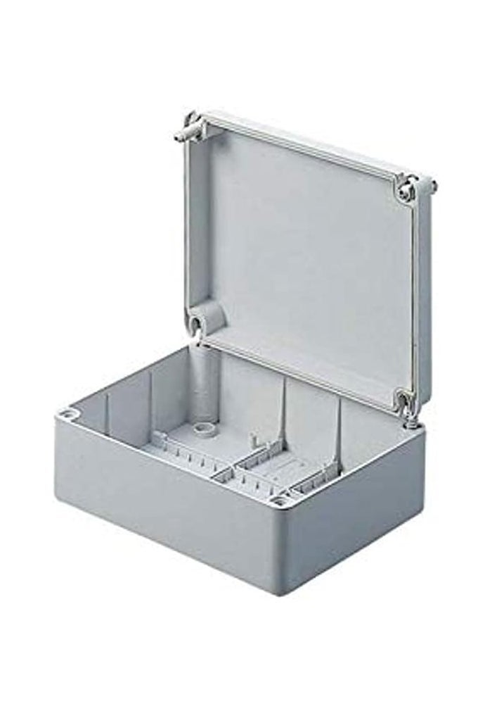 GEWISS GW44205 Junction Box with Plain Screwed Lid - IP56 - Internal Dimensions 120x80x50mm - Grey