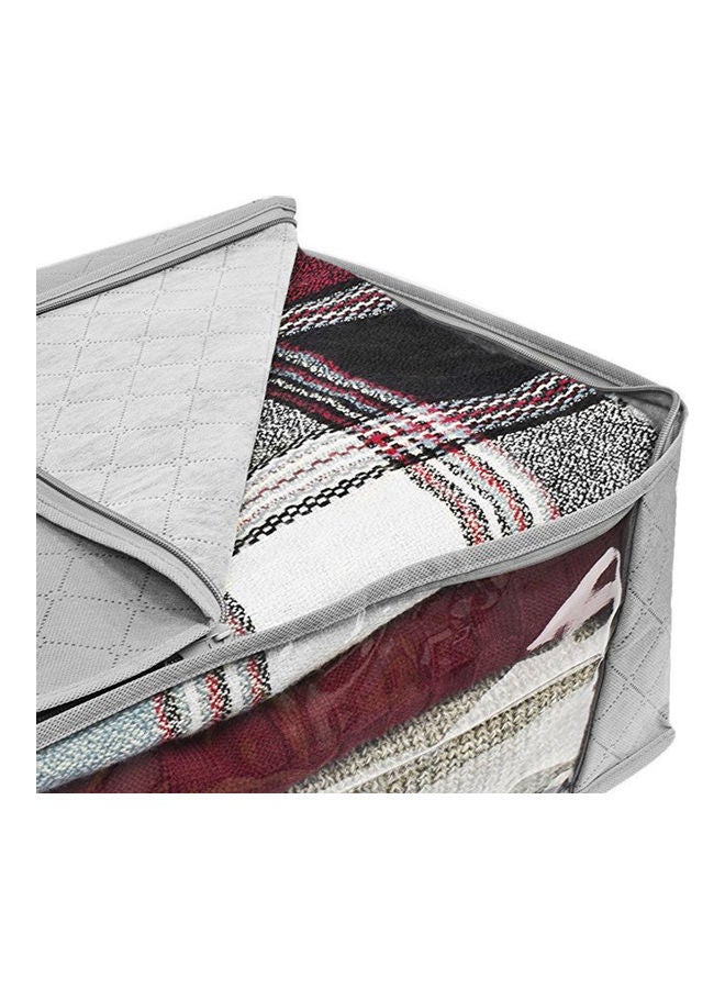 U-HOOME Large Capacity Foldable Storage Bag Grey/Transplant 49 x 36 x 21cm - Image 2