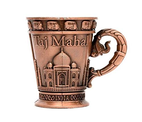 Skywalk Souvenir Taj Mahal India Shot Glass,Metal Souvenir Cup,Perfect Souvenir for Home,Gifts and Travel (Copper Color) - Image 4