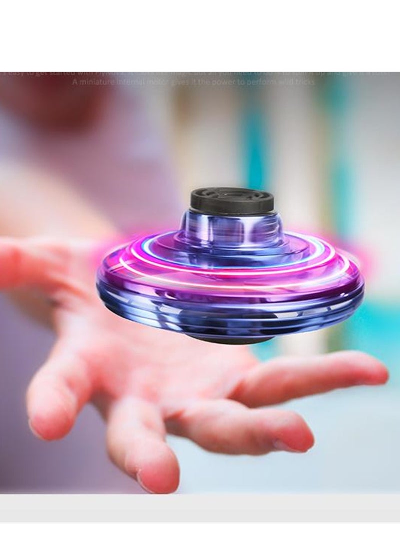 Glowing and rotatable mini fingertip interactive decompression flying top toy  - Image 2