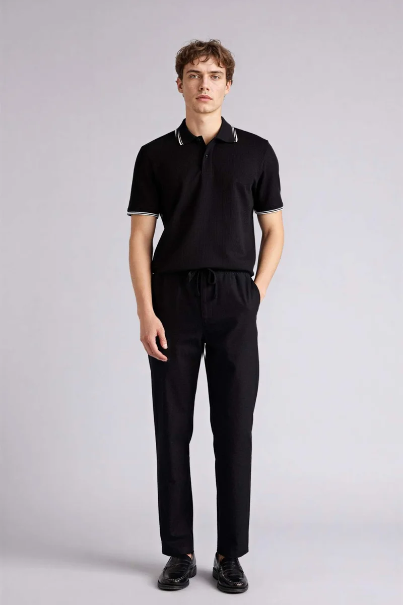 DeFacto Regular Fit Cotton Trousers