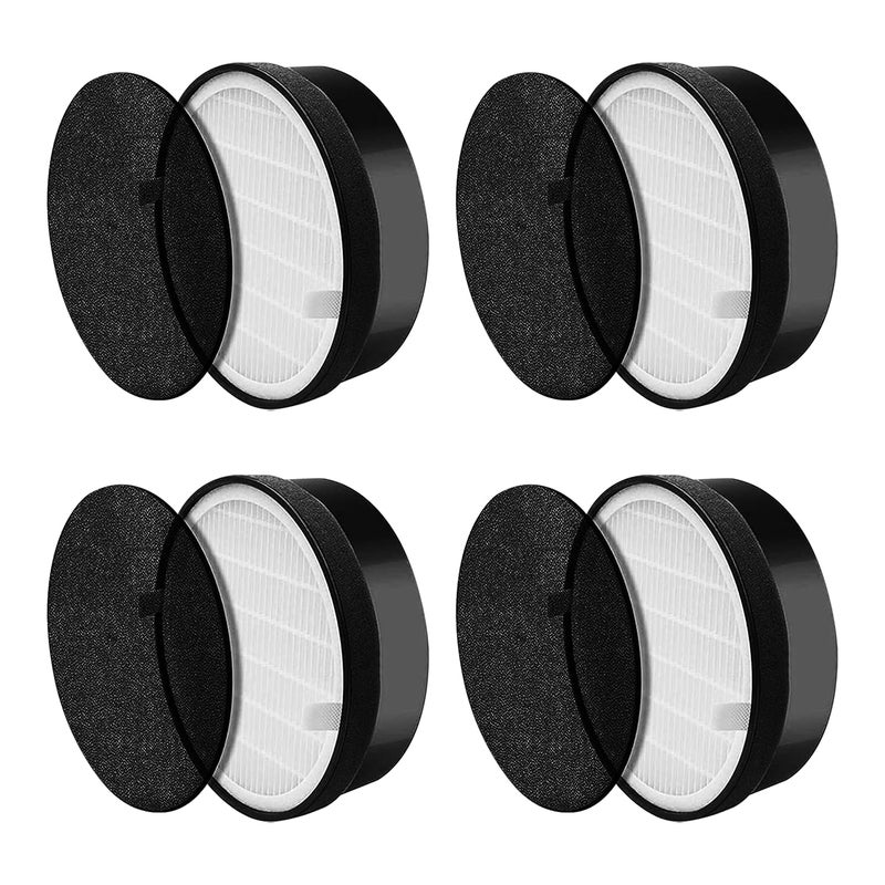 Funmit LVH132 Replacement Filter for LEVOIT Air Purifier Replacement Filter LVH132RF Funmit 3in1 H13 True HEPA Filter Replacement 4 Pack