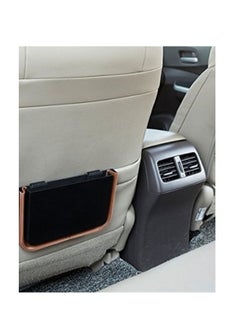 Generic Car Trash Bin For Back Seat - Black/Brown  - Image 2