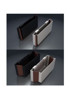 Generic Car Trash Bin For Back Seat - Black/Brown  - Image 3