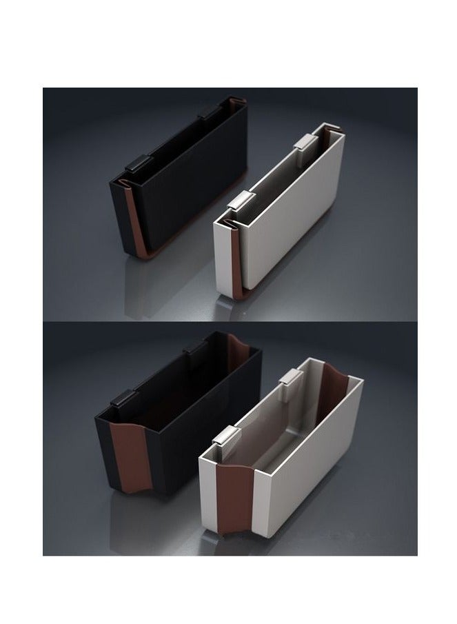 Generic Car Trash Bin For Back Seat - Black/Brown - Image 3