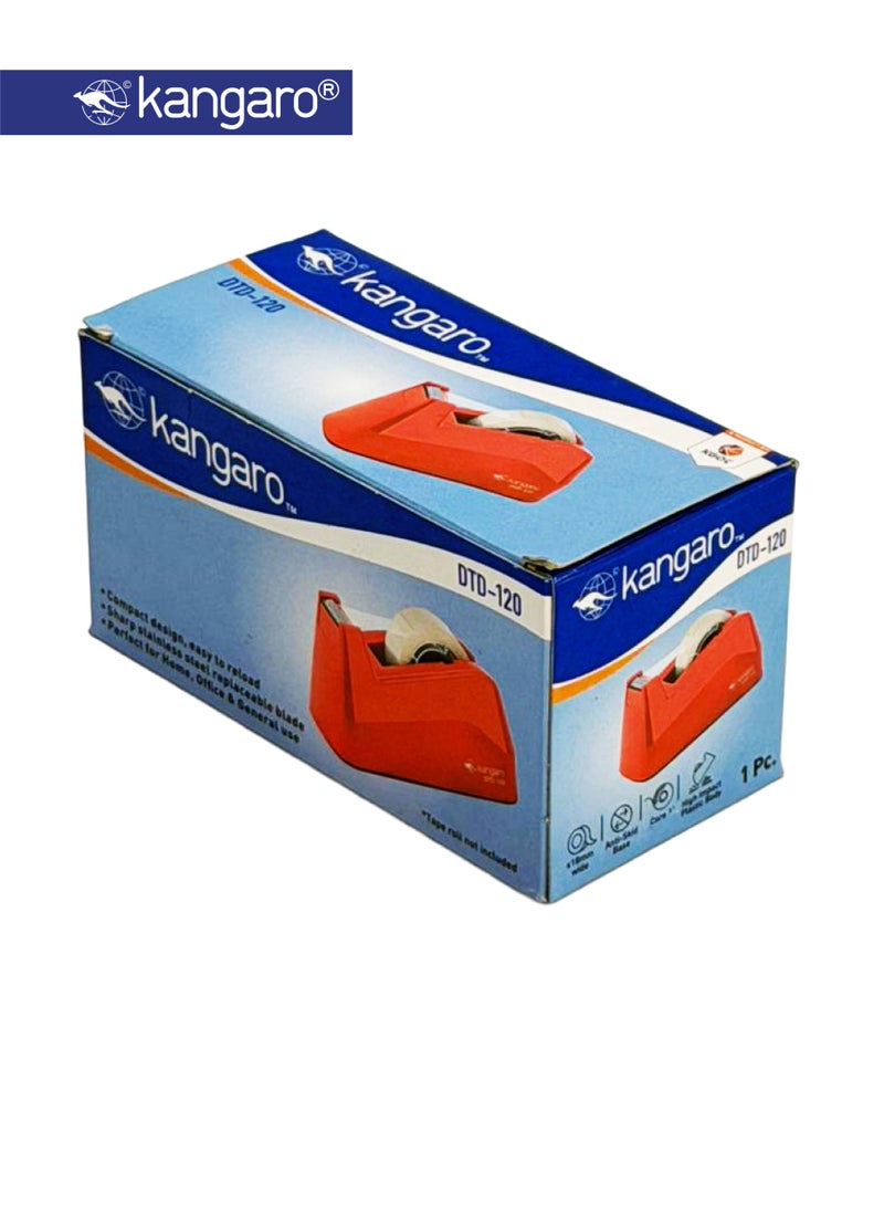 Kangaro Desktop Tape Dispenser with Anti-Skid Base, 18mm Tape Cutter - Image 5