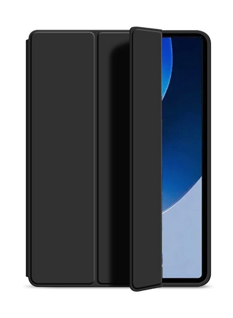 Case for Samsung Galaxy Tab A9 Plus, Auto Wake/Sleep, Comfortable Skin Touch, Slim Trifold Stand Protective Cover with Soft TPU Back, Black - Image 1