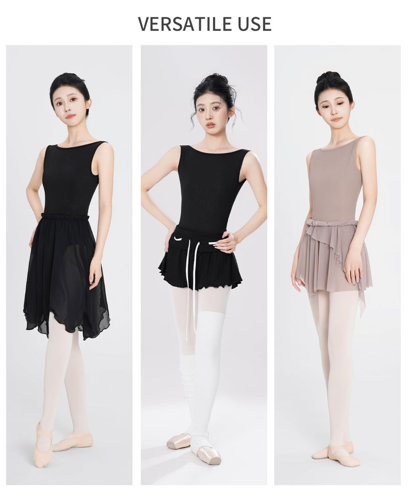 Daydance Women Ballet Leotard, Tank Women Dance Leotard with Jacquard Floral Print - Image 3