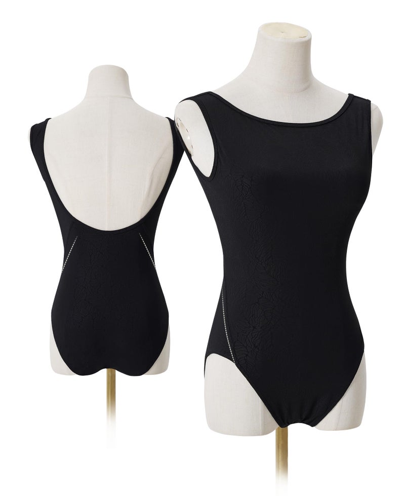 Daydance Women Ballet Leotard, Tank Women Dance Leotard with Jacquard Floral Print - Image 4