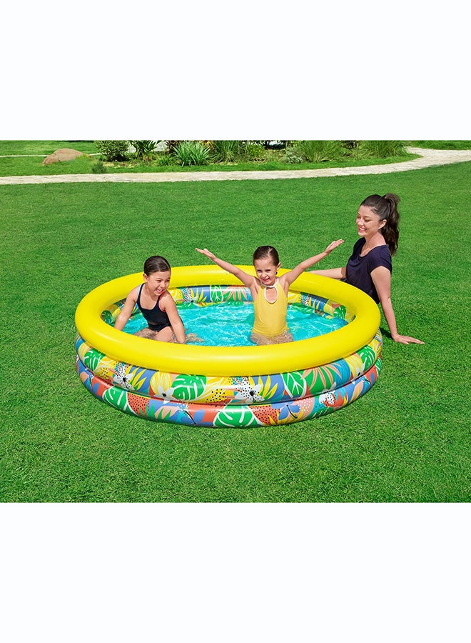 Bestway بيستواي، φ66" x H15"/Φ1. x H38سم فلورال بارادايس بلاي بول - لعبة مائية قابلة للنفخ للاستخدام الخارجي للأطفال والعائلات، مصنوعة من مواد عالية الجودة ومتينة، تصميم سهل للنفخ والتفريغ، نشاط صيفي ممتع للمسبح والشاطئ والحديقة، 68م - Image 2