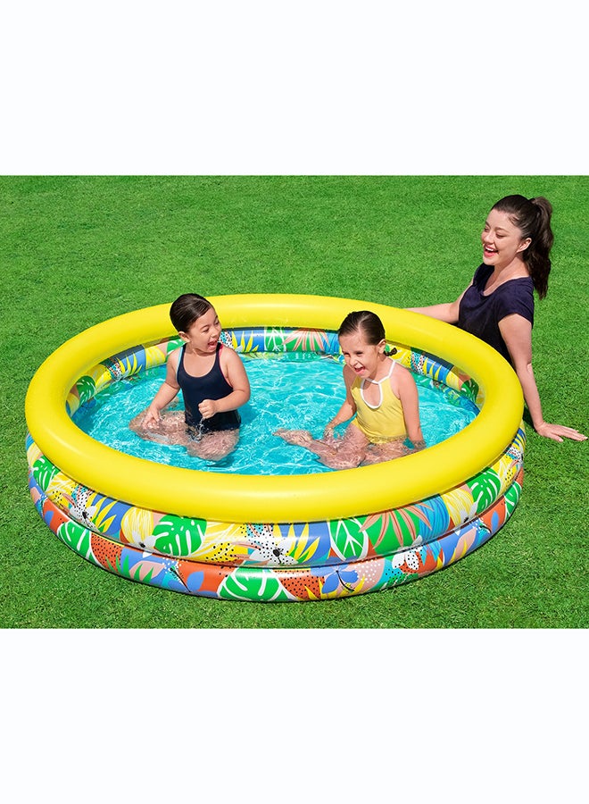 Bestway بيستواي، φ66" x H15"/Φ1. x H38سم فلورال بارادايس بلاي بول - لعبة مائية قابلة للنفخ للاستخدام الخارجي للأطفال والعائلات، مصنوعة من مواد عالية الجودة ومتينة، تصميم سهل للنفخ والتفريغ، نشاط صيفي ممتع للمسبح والشاطئ والحديقة، 68م - Image 3