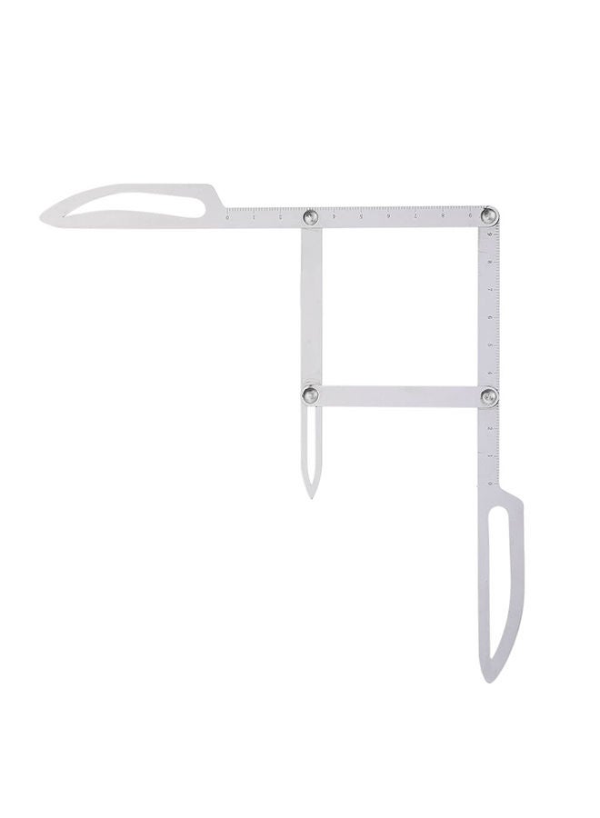 NIBEMINENT Eyebrow Positioning Measurement Ruler Silver - Image 2