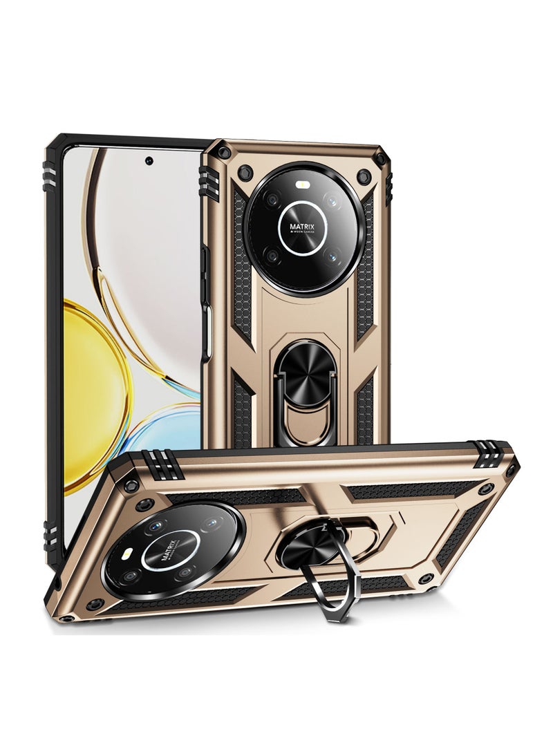 عام غطاء الهاتف لهواوي هونر X9 / هونر X30 5G، غطاء الهاتف بتصميم عسكري مع حامل سيرجنت للهاتف، مقاوم للسقوط مع غلاف مغناطيسي لحامل السيارة، متوافق مع هواوي هونر X9 / X30.