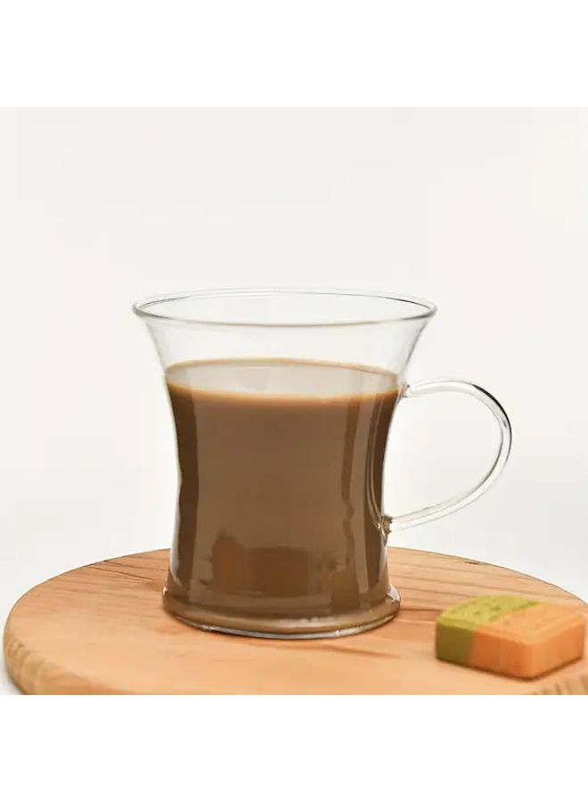 Large Diameter Insulated Glass Mug with Handle 350ml Reusable for Home Office - Image 4