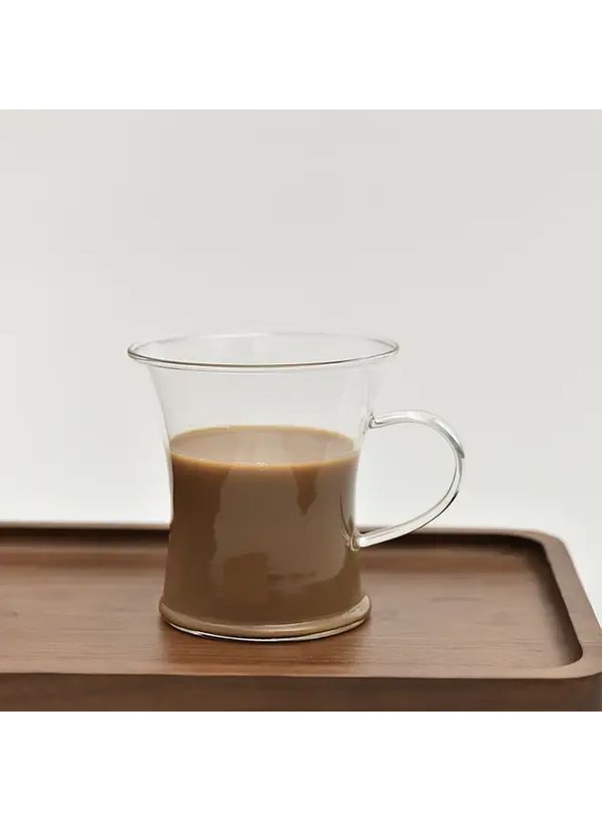 Large Diameter Insulated Glass Mug with Handle 350ml Reusable for Home Office - Image 2