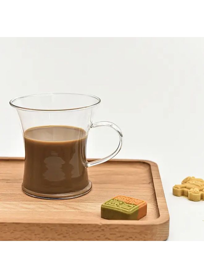 Large Diameter Insulated Glass Mug with Handle 350ml Reusable for Home Office - Image 5