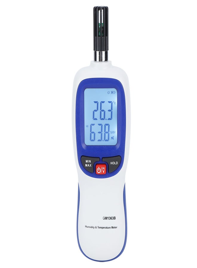 بينيتيك مقياس حرارة ورطوبة رقمي محمول بشاشة LCD، صغير الحجم، لقياس درجة الحرارة والرطوبة، للاستخدام في الصناعة والزراعة. - Image 1