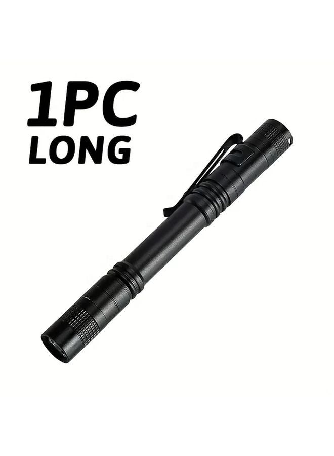 Portable Long Flashlight 1pc Bright Emergency Work Light Multifunctional Mini Pocket Torch - Image 1