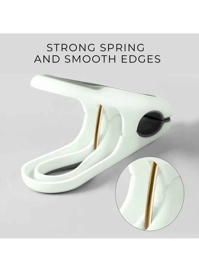 أورتوك مشابك تجفيف الملابس 6 قطع مشابك قوية لتجفيف الملابس، مشابك تجفيف بلاستيكية مقاومة للرياح، مشابك تجفيف بلاستيكية مقاومة للرياح، مشابك منزلية مقاومة للرياح غير قابلة للانزلاق ومطاطية ناعمة، دبابيس تعليق الملابس في الأماكن الخارجية الداخلية والخارجية - Image 4