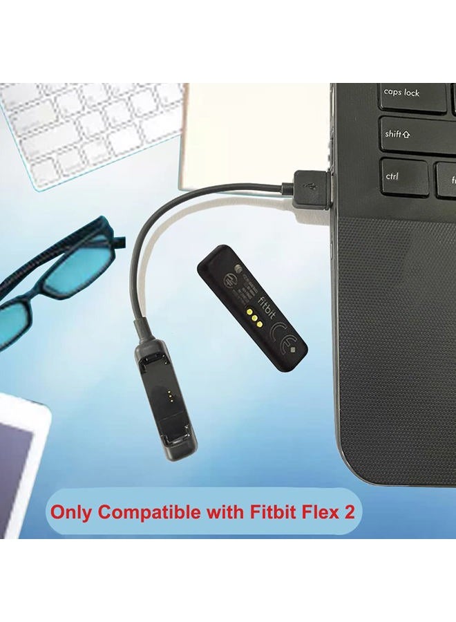 EXMRAT Compatible with Fitbit Flex 2 Charger Cable (2Pack, 30cm/1ft), USB Charger Charging Cable for Fitbit Flex 2 (Black, 2Pack) - Image 5