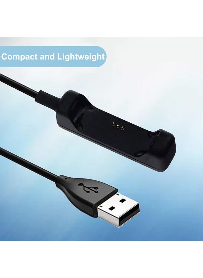EXMRAT Compatible with Fitbit Flex 2 Charger Cable (2Pack, 30cm/1ft), USB Charger Charging Cable for Fitbit Flex 2 (Black, 2Pack) - Image 4