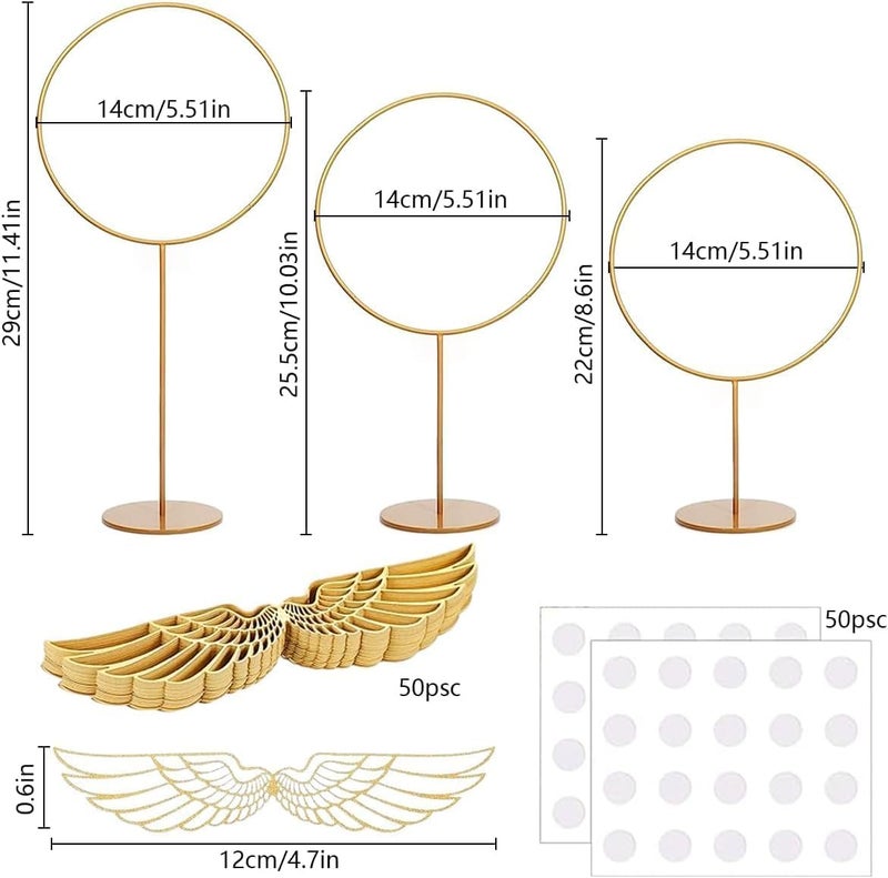 JITINX 103 Pcs Wizard Party Chocolate Decoration, with 3 PCS Gold Goal Posts, 50Pcs Golden Wings Chocolate Wafer Cupcake Toppers with 50Pcs Glue Point for Birthday Wizard Theme Party Supplies - Image 2
