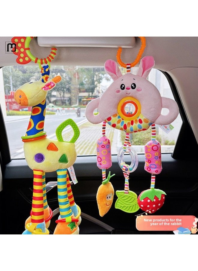Generic - Linguan Baby Cradle Soothing Pendant Baby Car Seat Bed Bell Tracking Stroller Toy-year-old-Color:Golden Monkey [teether] - Image 1