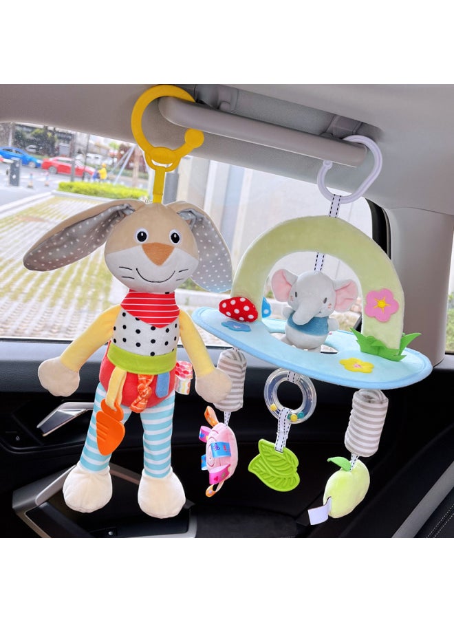 Generic - Linguan Baby Cradle Soothing Pendant Baby Car Seat Bed Bell Tracking Stroller Toy-year-old-Color:Golden Monkey [teether] - Image 1