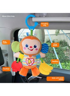 Linguan Baby Cradle Soothing Pendant Baby Car Seat Bed Bell Tracking Stroller Toy-year-old-Color:Golden Monkey [teether]