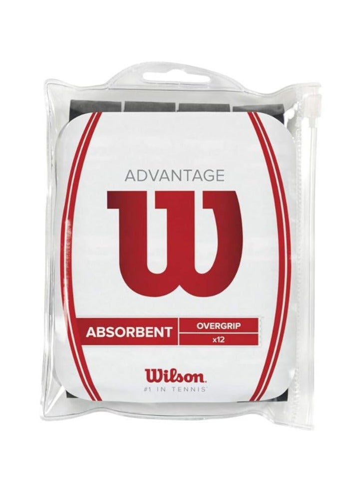 Wilson WILSON Accessories ADVANTAGE OVERGRIP BK 12PK
