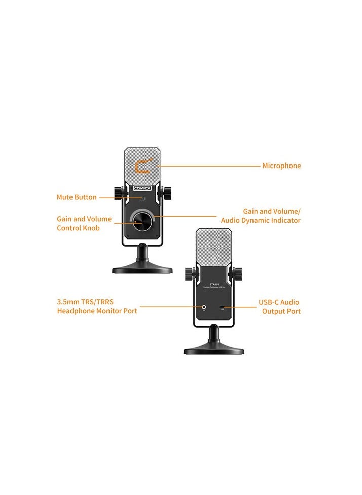 COMICA Comica Audio STA-U1 Condenser USB TYPE C Microphone  - Image 5