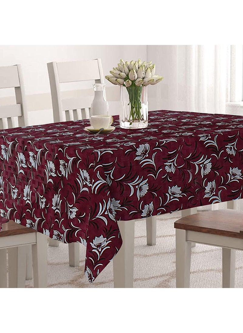craft city CRAFT CITY PVC 6 Seater Dining Table Cover|Waterproof & Heat Resistant (54 by 78, Pink)  - Image 1