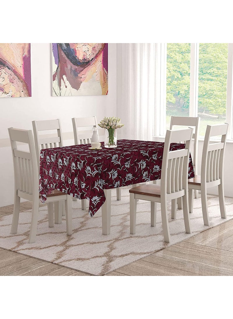 craft city CRAFT CITY PVC 6 Seater Dining Table Cover|Waterproof & Heat Resistant (54 by 78, Pink)  - Image 2