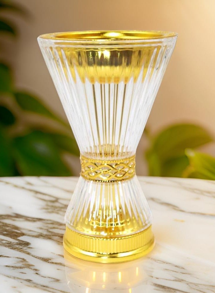 Crystal Finish Bakhoor Burner Frankincense Glass Incense Holder | Exquisite & Elegant Home Décor | Perfect Gift for Loved Ones - Image 1