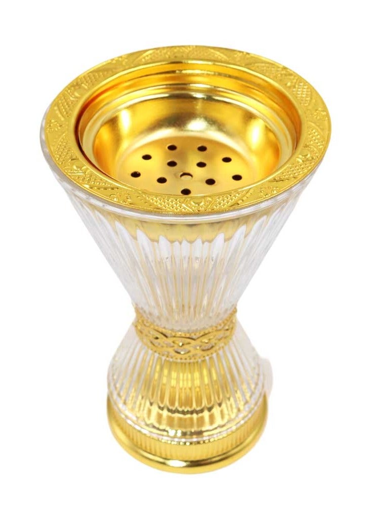 Crystal Finish Bakhoor Burner Frankincense Glass Incense Holder | Exquisite & Elegant Home Décor | Perfect Gift for Loved Ones - Image 2