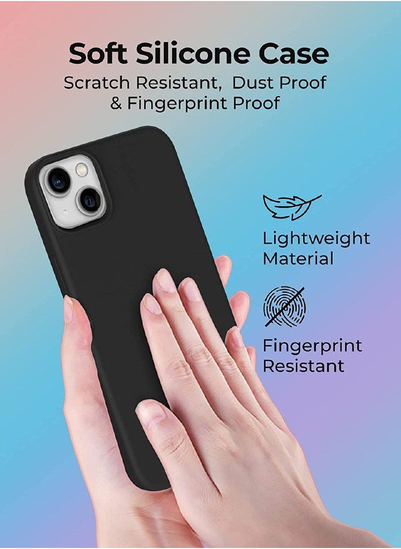 glassology - iPhone 14 Plus Case with Magsafe with Scratch-Resistant Thin and Slim Classic Shockproof Protection (Black) - Image 1
