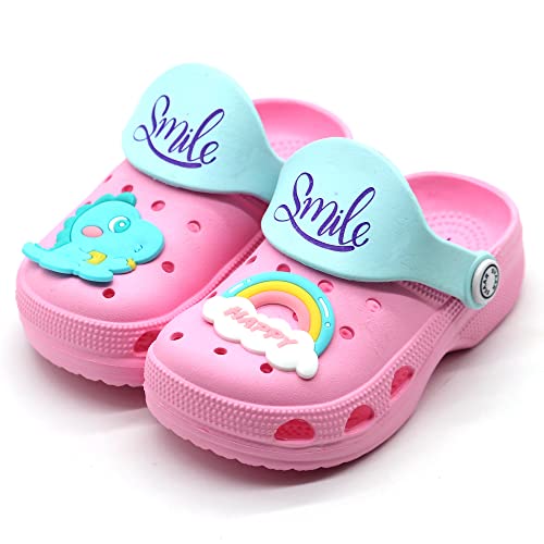 SVAAR Attractive Clog Shoes For Boys & Girls || Indoor & Outdoor Sandals Clogs For Kids Baby Pink, 6 UK - Image 1