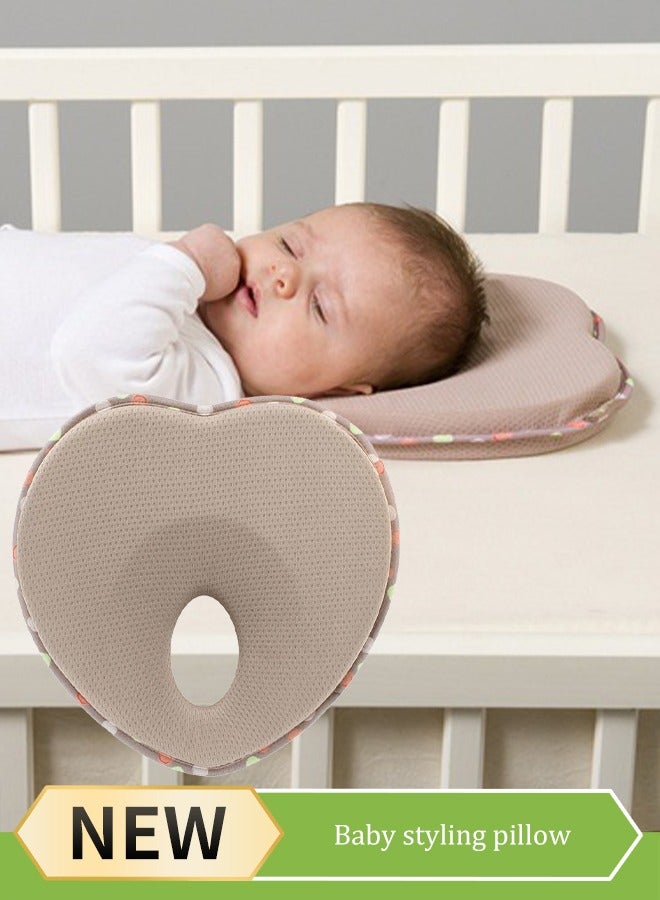 Loquat Flat Head Baby Pillow to Prevent Flat Head Infant Head Neck Support Cushion Pad Infant Pillow to Prevent Flat Head Baby Head Shaping Pillow, Baby Pillows for Sleeping for Newborn  - Image 1