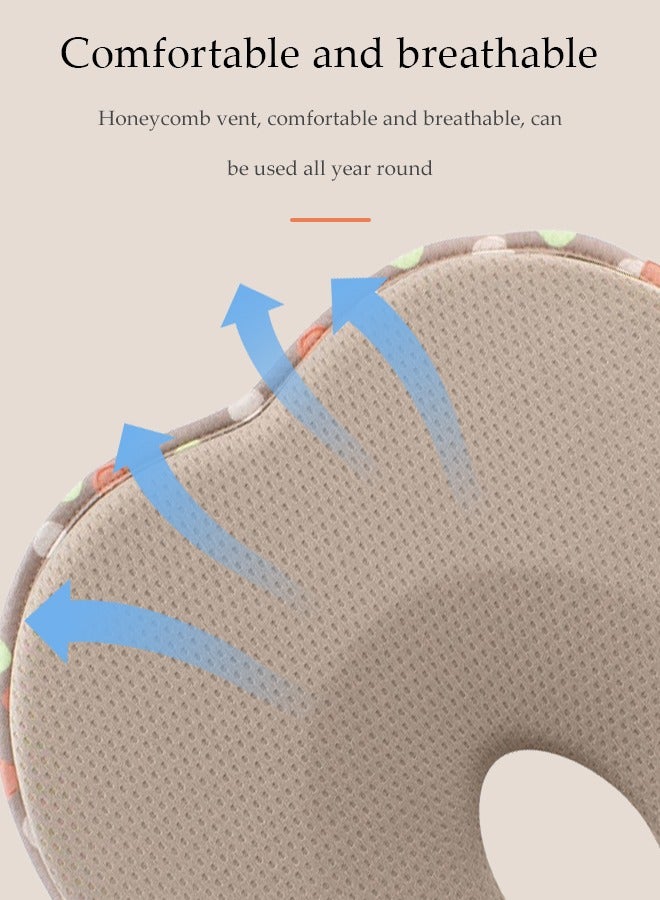 Loquat Flat Head Baby Pillow to Prevent Flat Head Infant Head Neck Support Cushion Pad Infant Pillow to Prevent Flat Head Baby Head Shaping Pillow, Baby Pillows for Sleeping for Newborn  - Image 5
