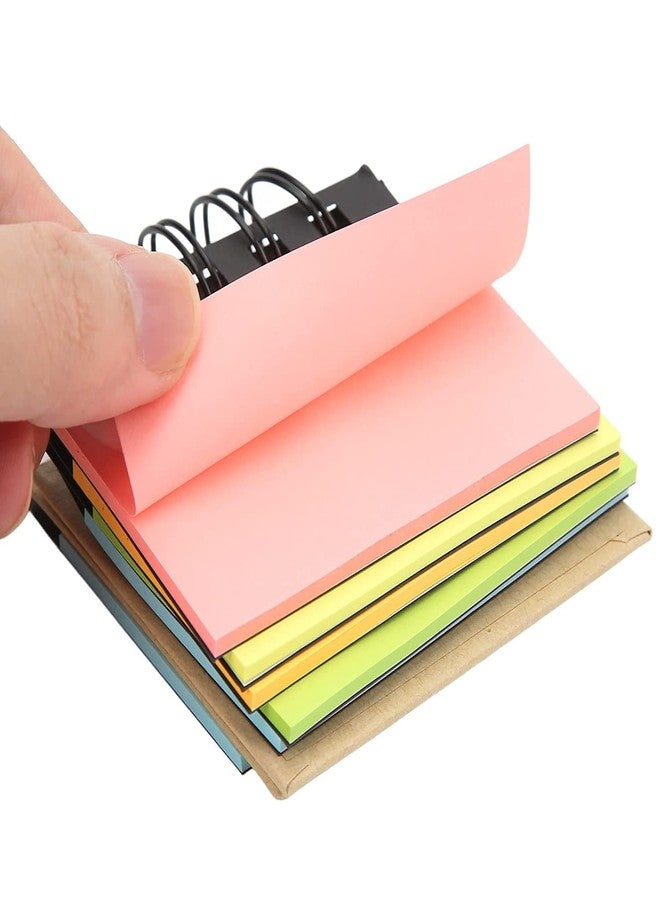 SAMVARDHAN Tiny Notebook, Double Coil Hollow Design Portable Rustproof Pocket Notebook 360° Page Turning for Study Note Taking Business Office - Image 5
