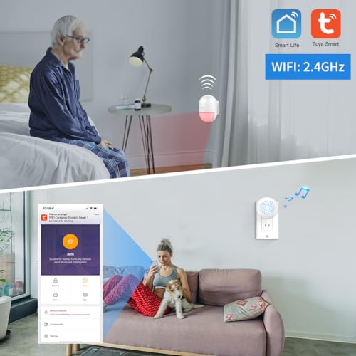 SINGCALL Wireless Motion Sensor Alarm Driveway Alarm Indoor Smart Motion Sensor Detector 2.4G WiFi Wireless System Home Security Alert Bell - Image 3