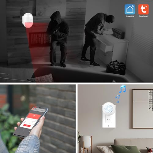 SINGCALL Wireless Motion Sensor Alarm Driveway Alarm Indoor Smart Motion Sensor Detector 2.4G WiFi Wireless System Home Security Alert Bell - Image 2