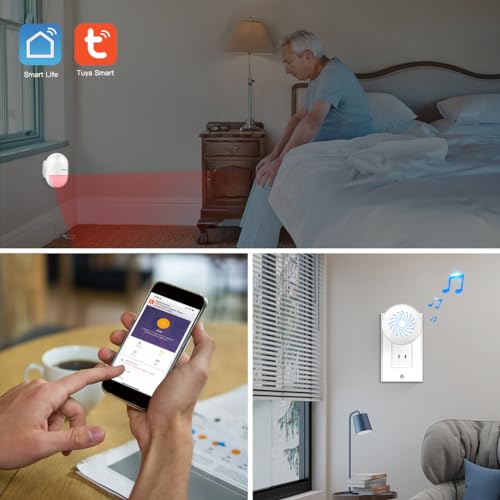 SINGCALL Wireless Motion Sensor Alarm Driveway Alarm Indoor Smart Motion Sensor Detector 2.4G WiFi Wireless System Home Security Alert Bell - Image 4
