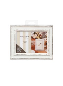 David Tutera Whitewash Frame 3.5 x 5 inches  - Image 1