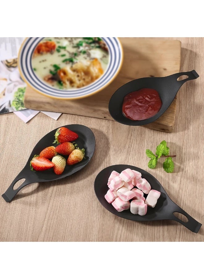 HOMESTAR 3-Pack TPE Spoon Holders, Heat-Resistant Spoon Rests, Easy-Clean Kitchen Utensil Pads, Non-Slip Saucer Mats For Cooking - Image 1