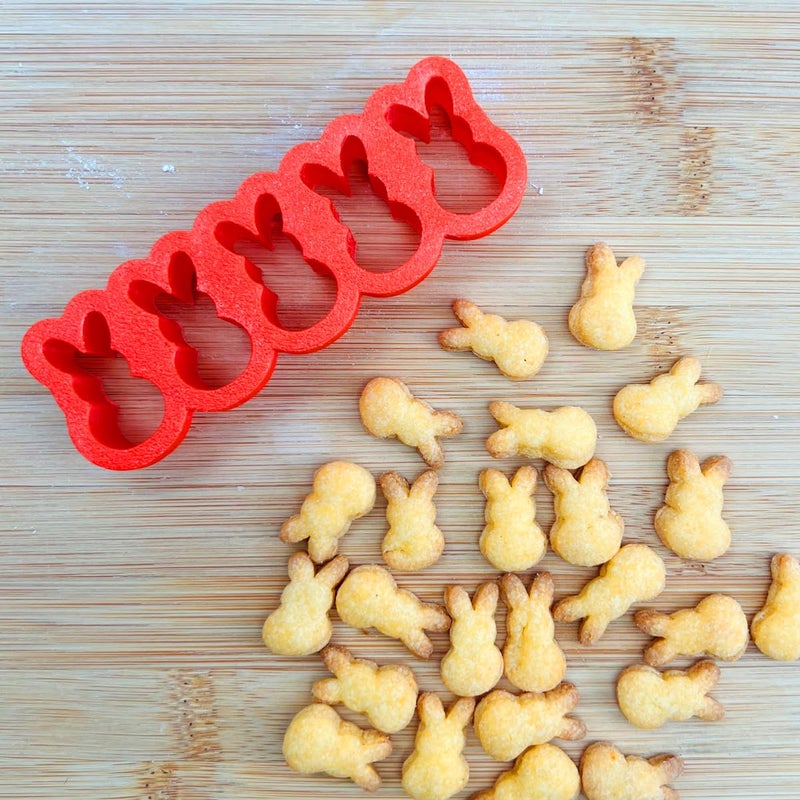 Mighty Gadget Mini Easter Bunny Cookie Cutter, 1" Made in USA by Mighty Gadget (5 bunny) - Image 1