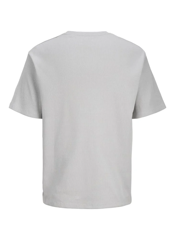 ج ج ريبل تيشيرت كاجوال بياقة دائرية وقصة عادية