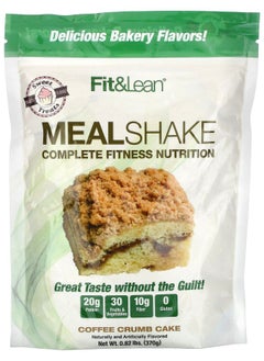 Fit & Lean Meal Shake Complete Fitness Nutrition Coffee Crumb Cake 0.82 lb (370 g) 