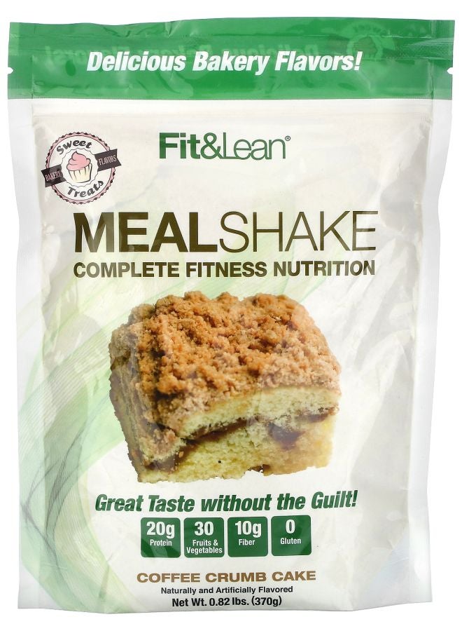 Fit & Lean Meal Shake Complete Fitness Nutrition Coffee Crumb Cake 0.82 lb (370 g)