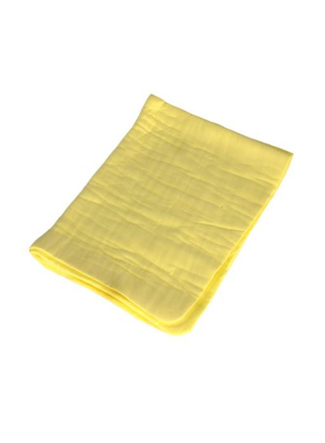 Epsilon Microfiber Chamois Cloth EPSCA1590 - 66 x 43 cm Super Absorbent Car Drying Towel, Soft Lint-Free Scratch-Free Cleaning Cloth for Car Wash, Glass, Furniture, Enamel & Sensitive Surfaces - Yellow - Image 1